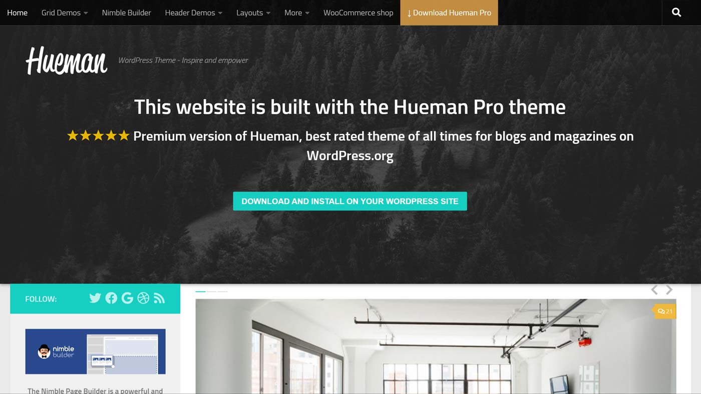 Hueman para WordPress